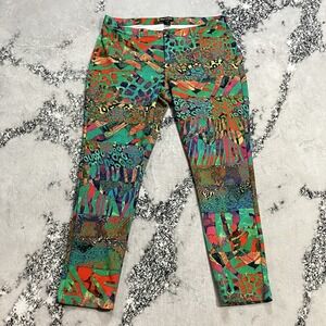 Like an Angel Pants Womens Sz 3X Abstract Print Stretch Leggings Bold Festival
